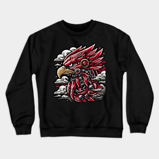 eagle illustration mecha Crewneck Sweatshirt